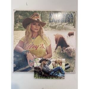 Miranda Lambert Postcards From Texas - SIGNED AUTOGRAPHED Vinyl 2LP NEW!